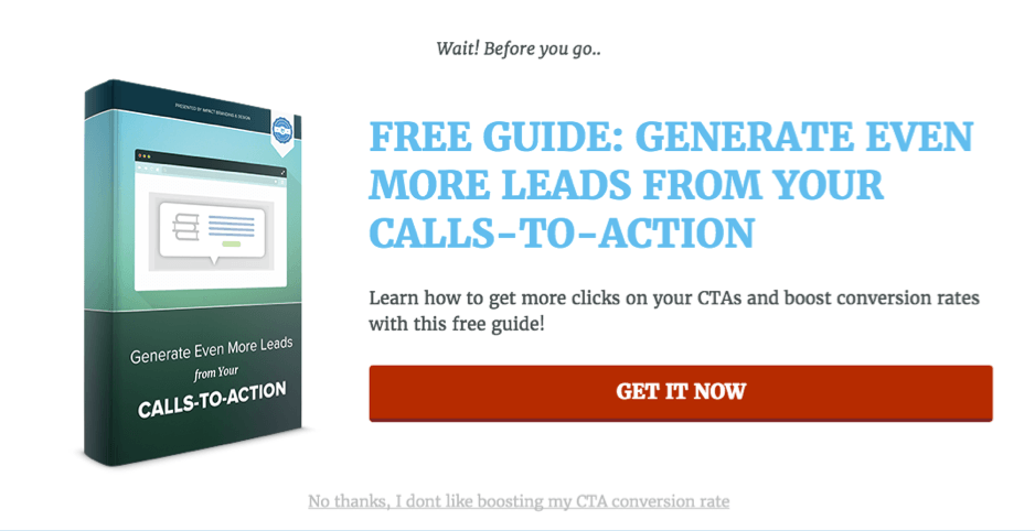 Effective call to action buttons. Lead Generation CTA examples