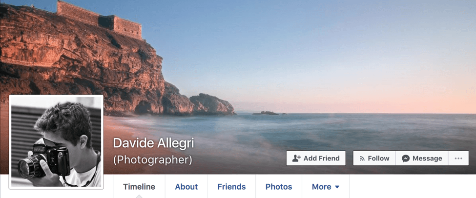 How to promote photography business on Facebook. Personal page