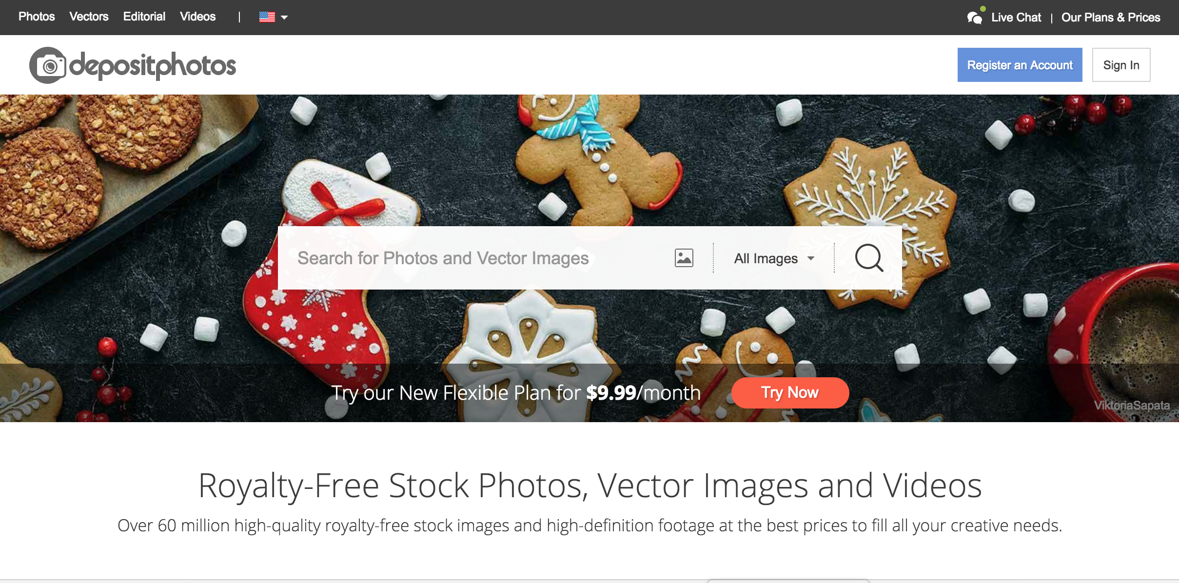 Stock photo website Depositphotos