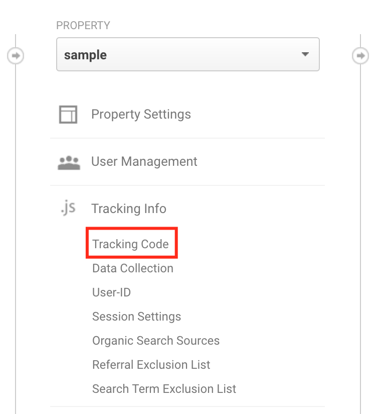 Google Analytics Tracking Code