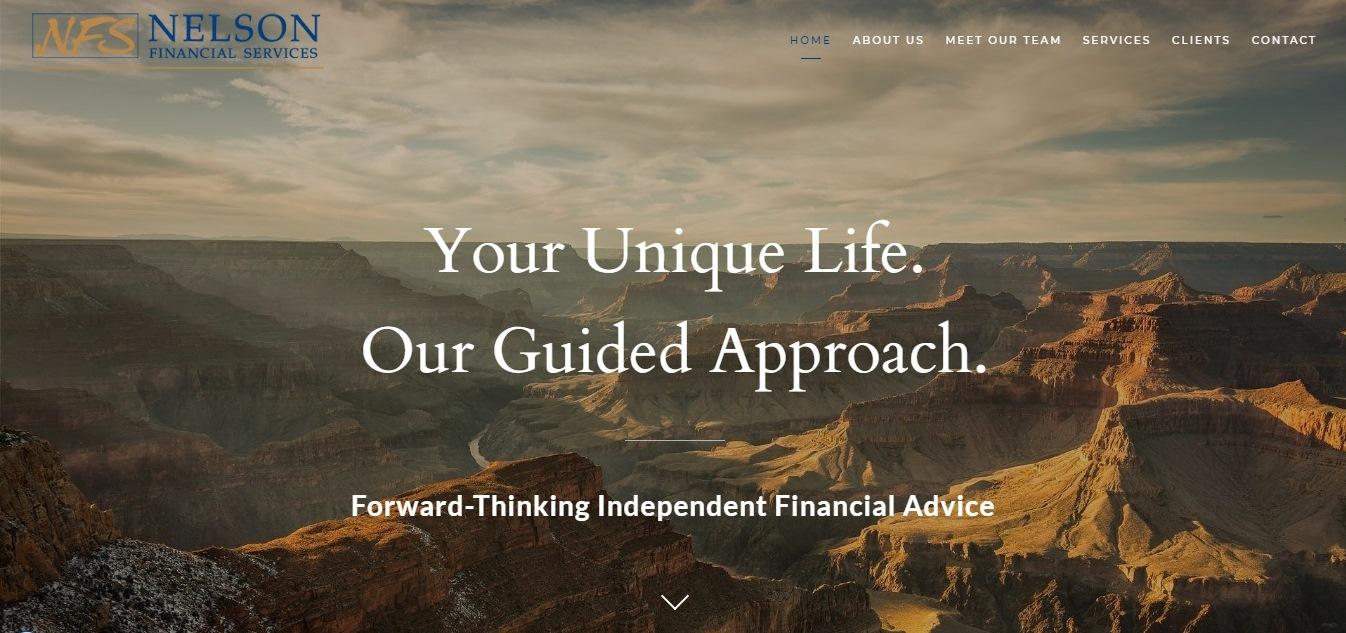 Nelson Financial Services website - Weblium