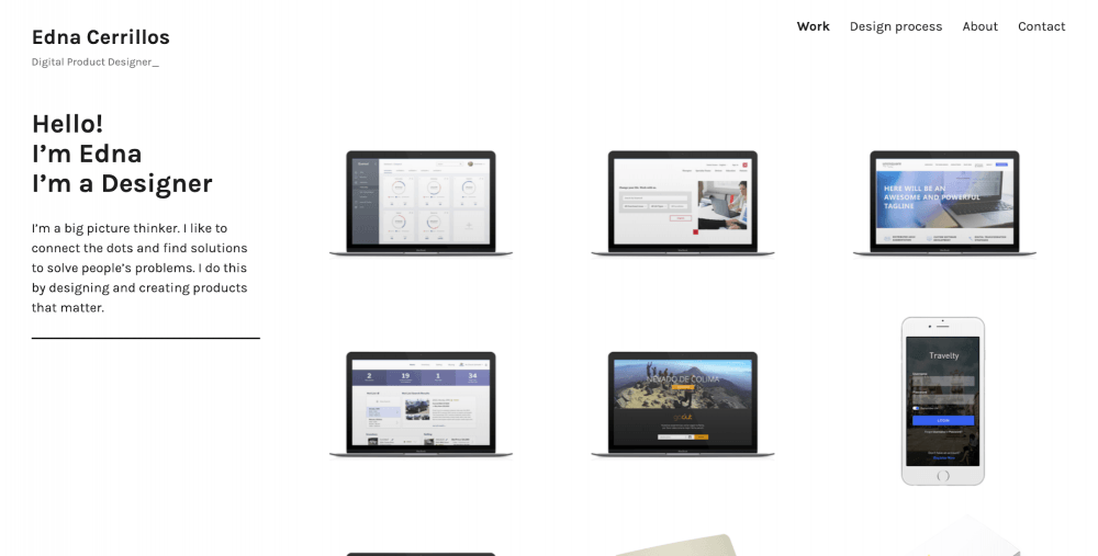 example portfolio websites