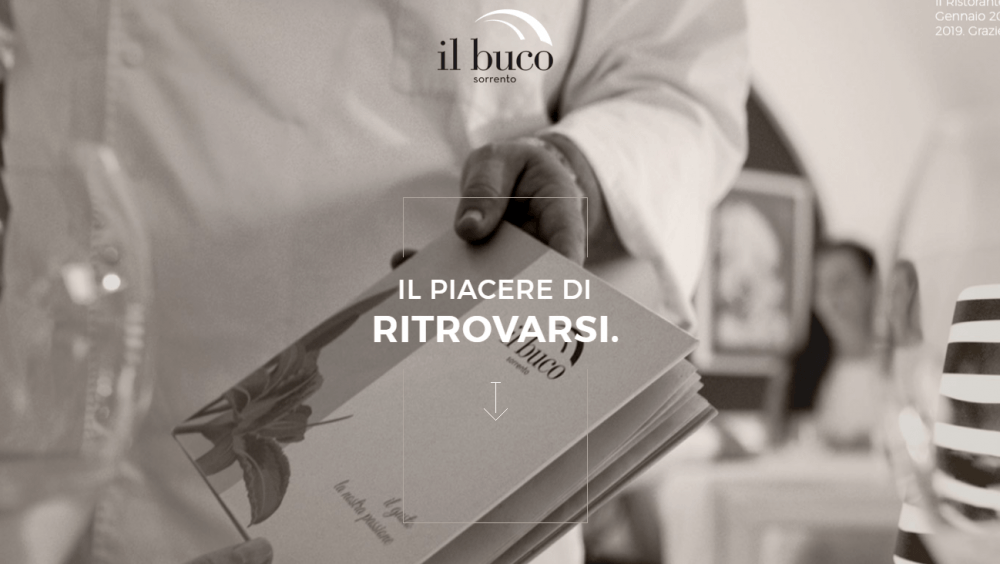 Il Buco restaurant website | Weblium