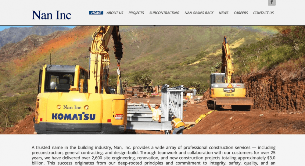 hawaiian dredging construction company logo