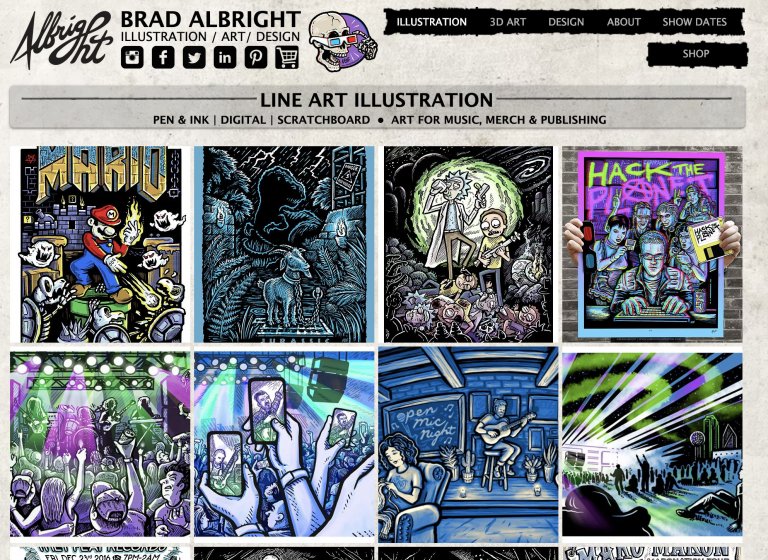 10 Best Artist site Examples in 2023 lium