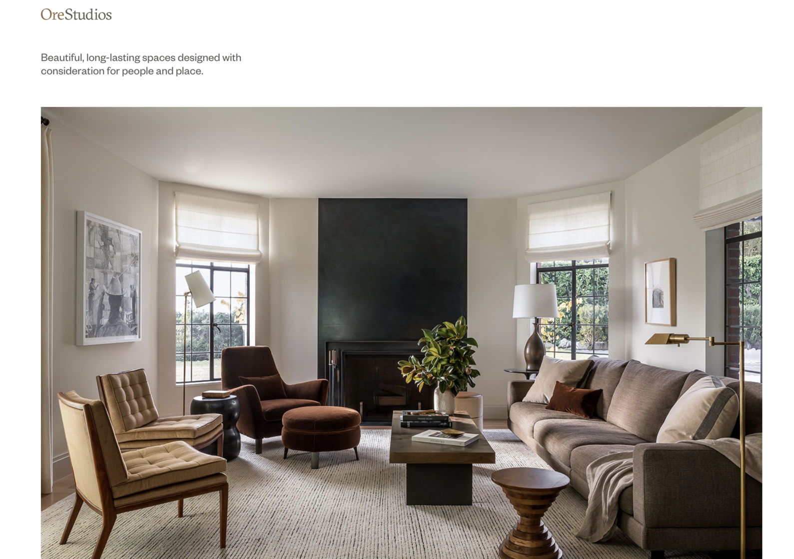 interior designer portfolio website - weblium blog