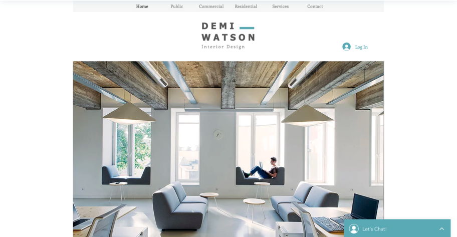 wix interior portfolio website - weblium blog