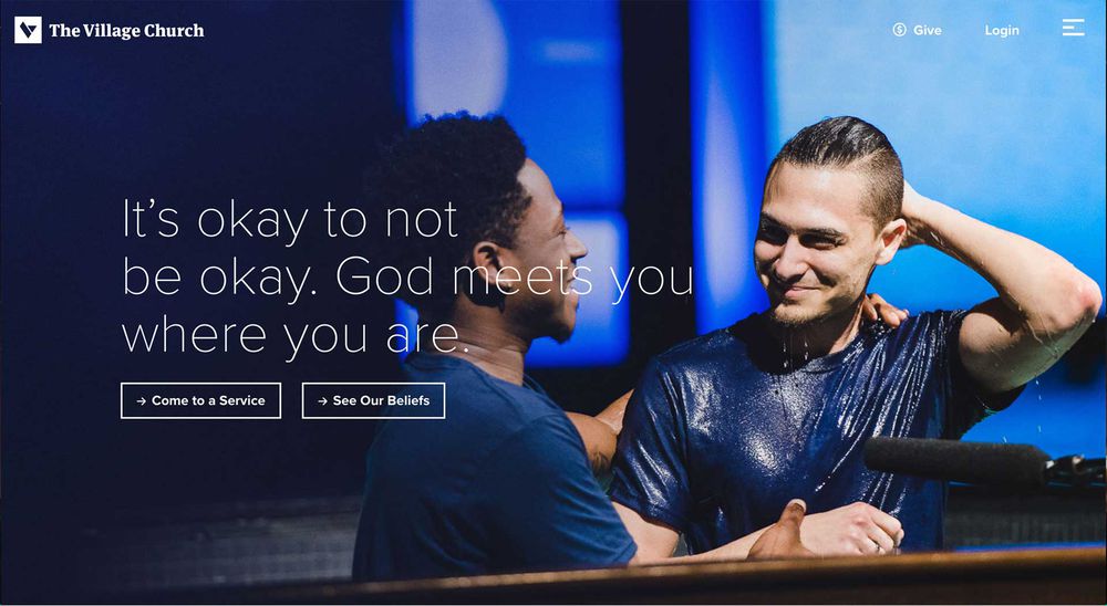 church website examples - weblium blog