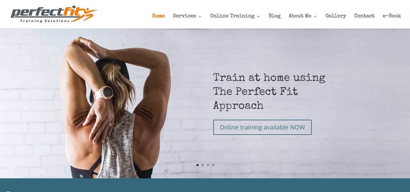 fitness website examples - weblium 