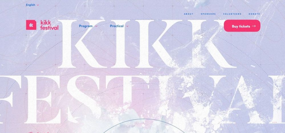 Kikk 2019 festival event landing