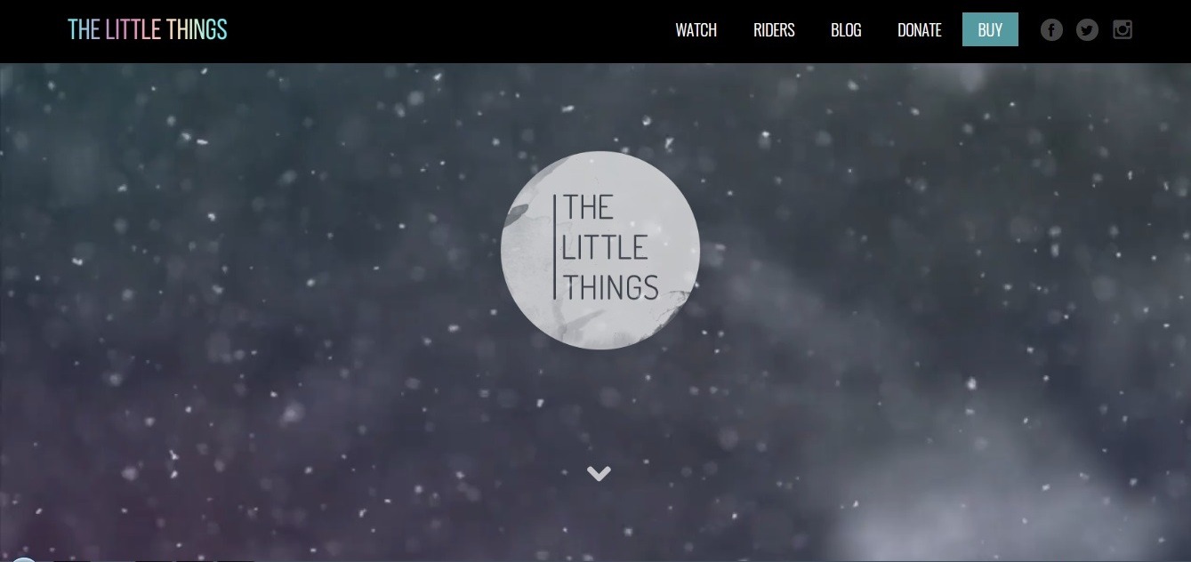 The Little Things (watercolor winter background website example)