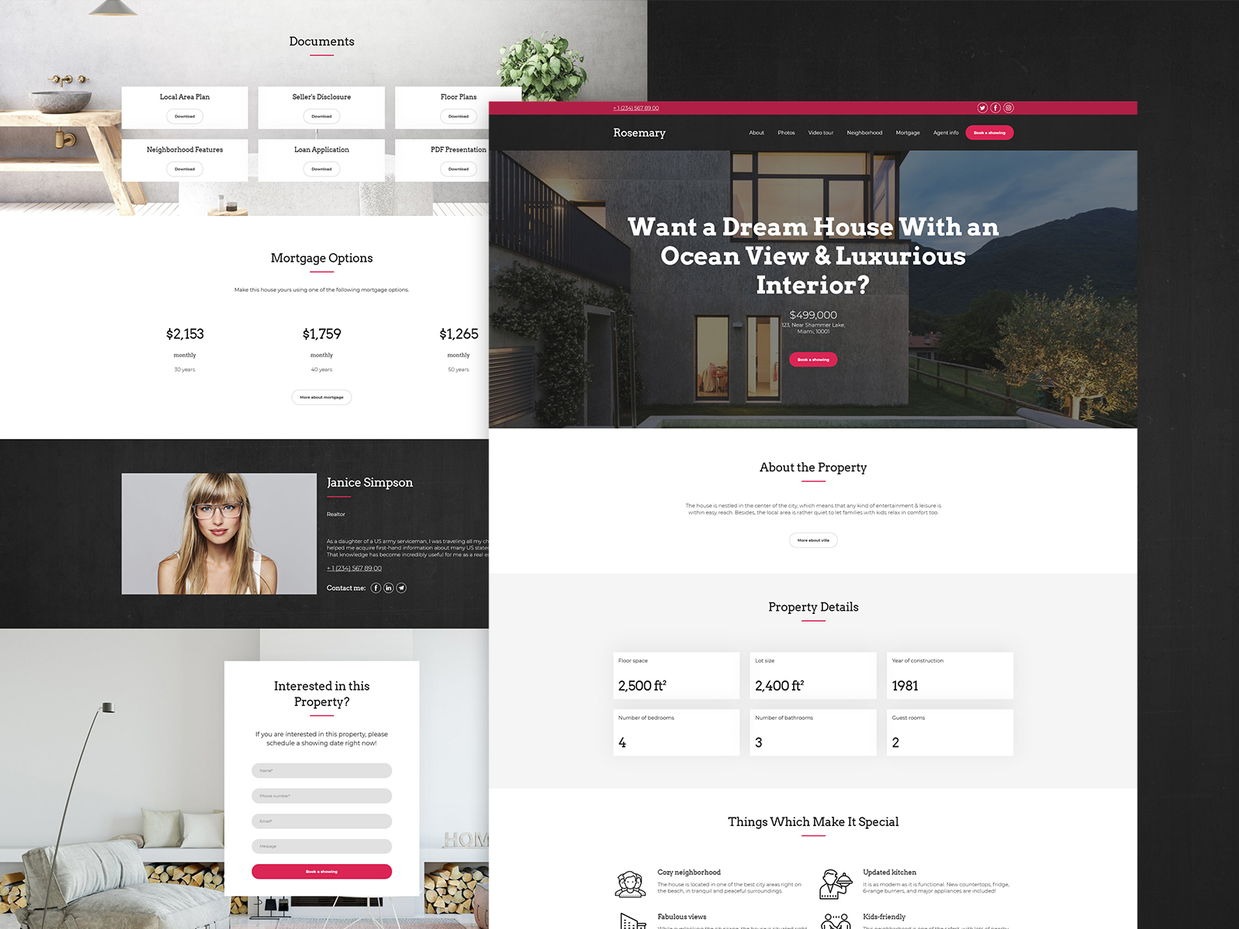 real estate website templates