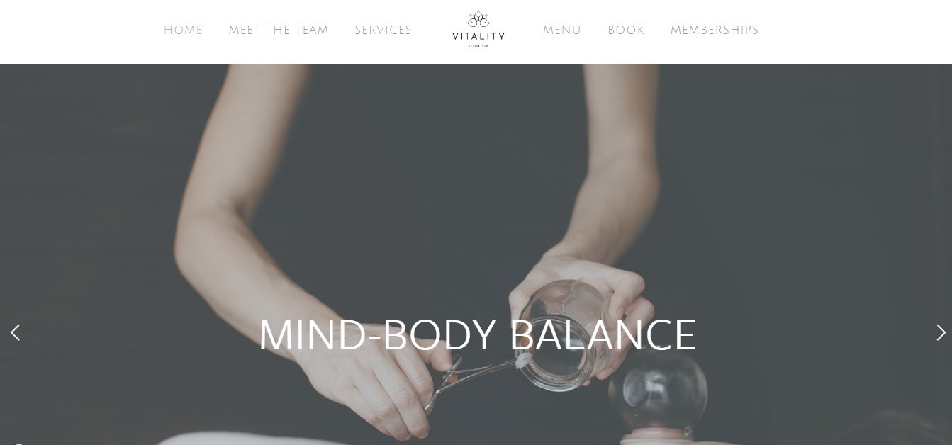 Vitality massage website