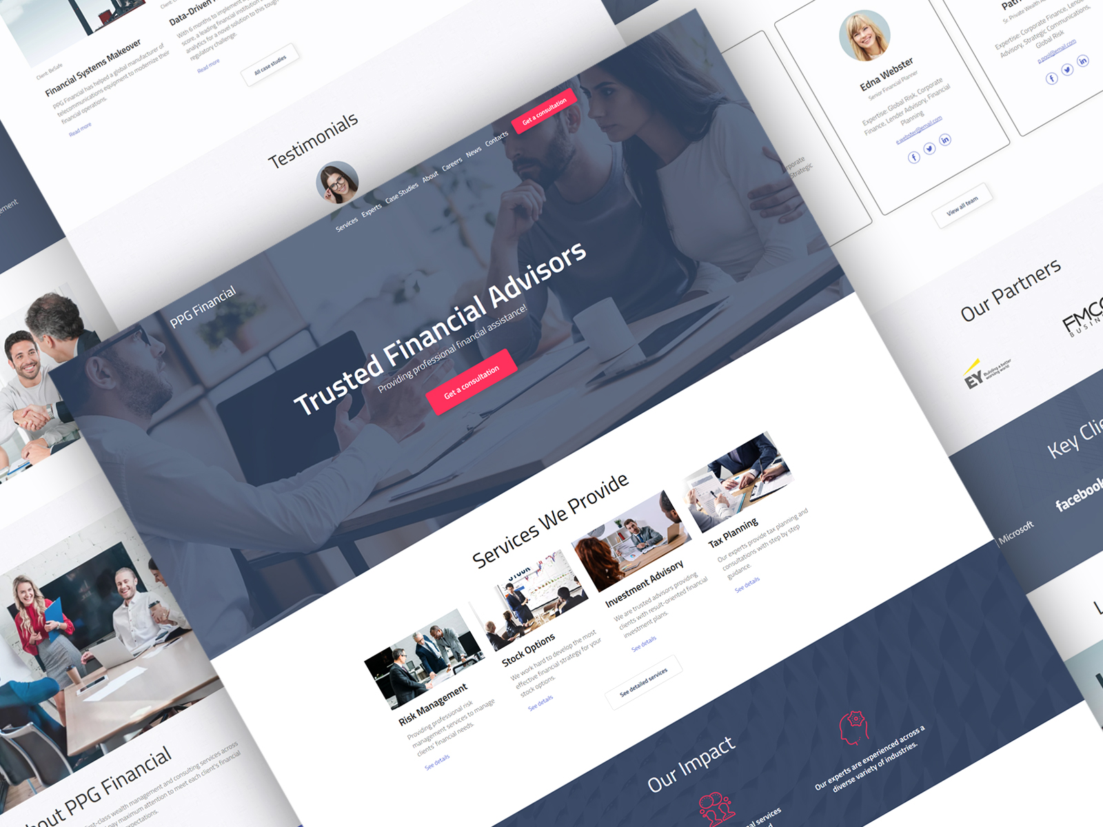 financial advisor website templates