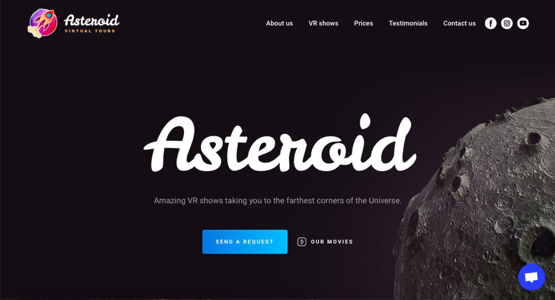 Dark Background Website Weblium