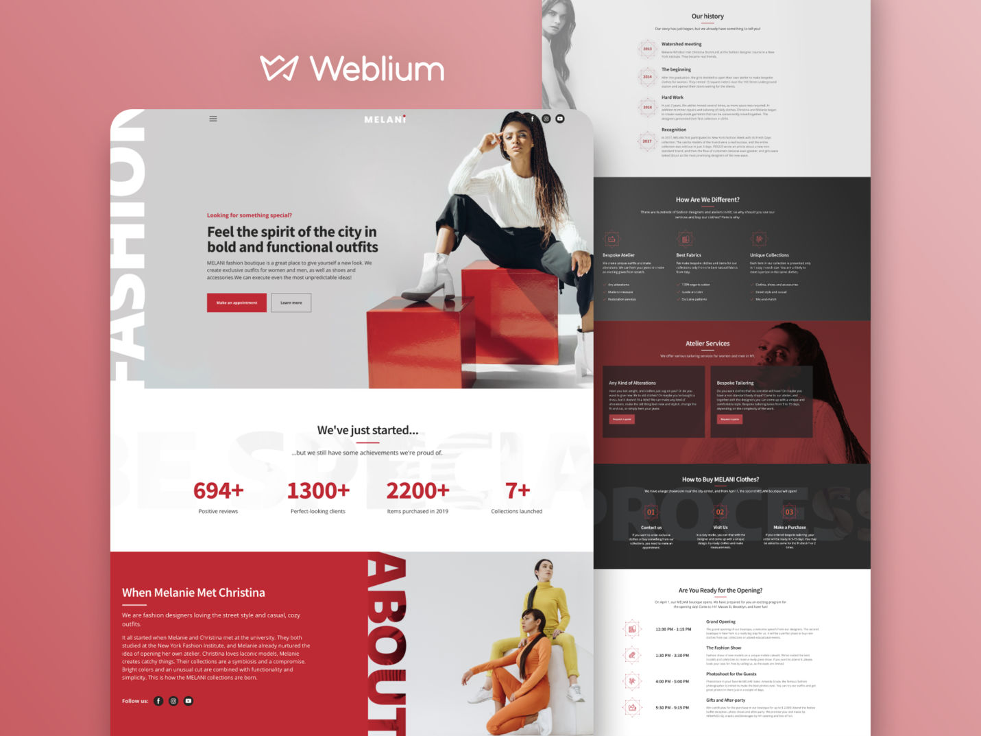 Fashion Website Templates Weblium