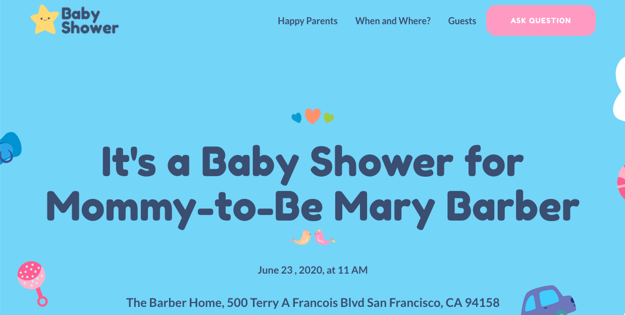 baby shower template