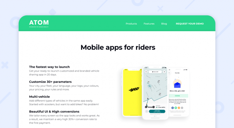 ATOM mobility apps