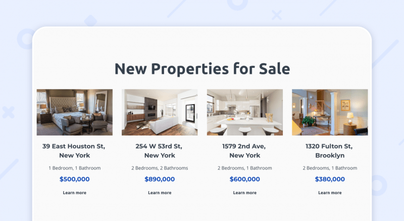 real estate agent web portfolio