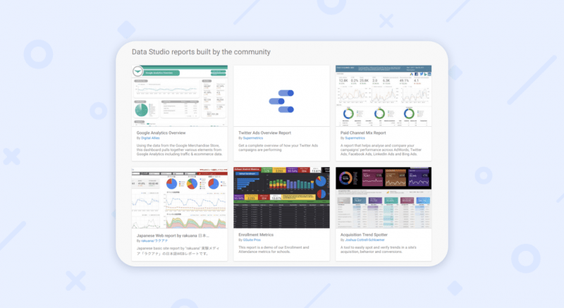 Data Studio templates