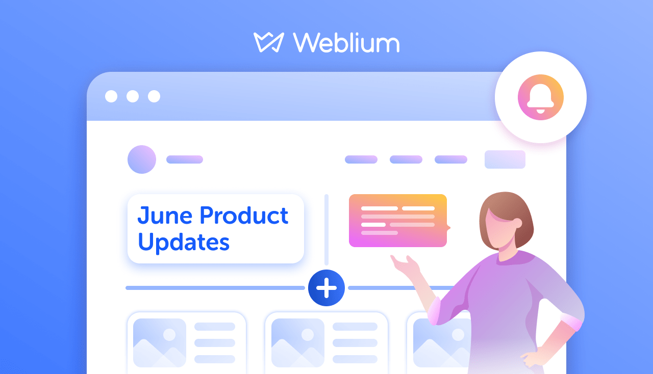 Weblium June Product Updates: Pop-Ups, Site Stats, Cookie Banner, and more!