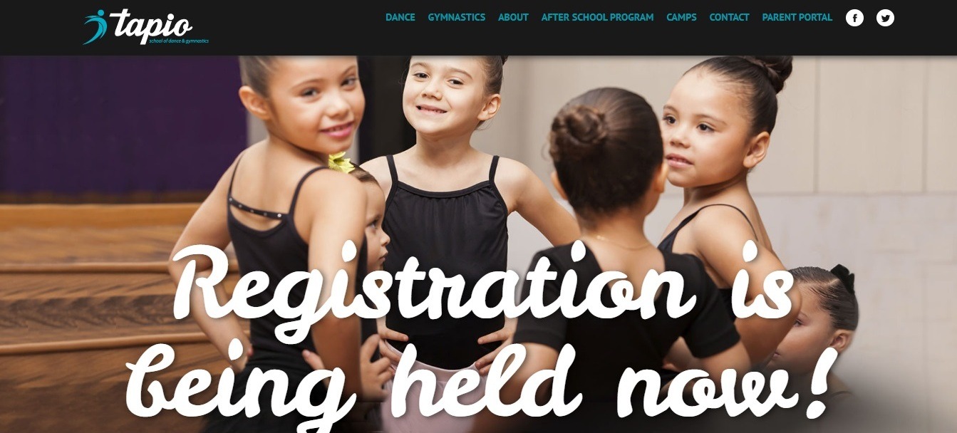 Tapio dance studio website