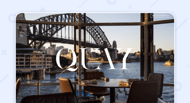 Quay Restaurant website
