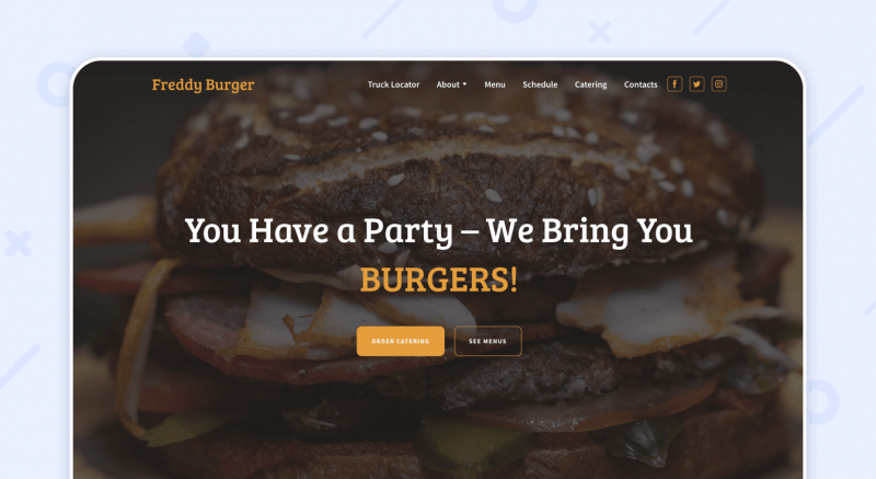 Food Truck Website Template