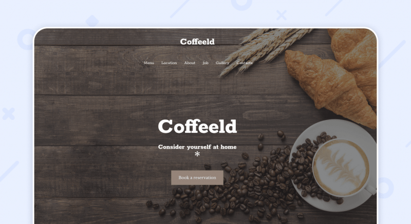 Cafe Website Template