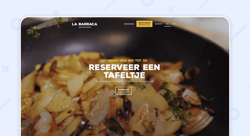 La Barraca website restaurant