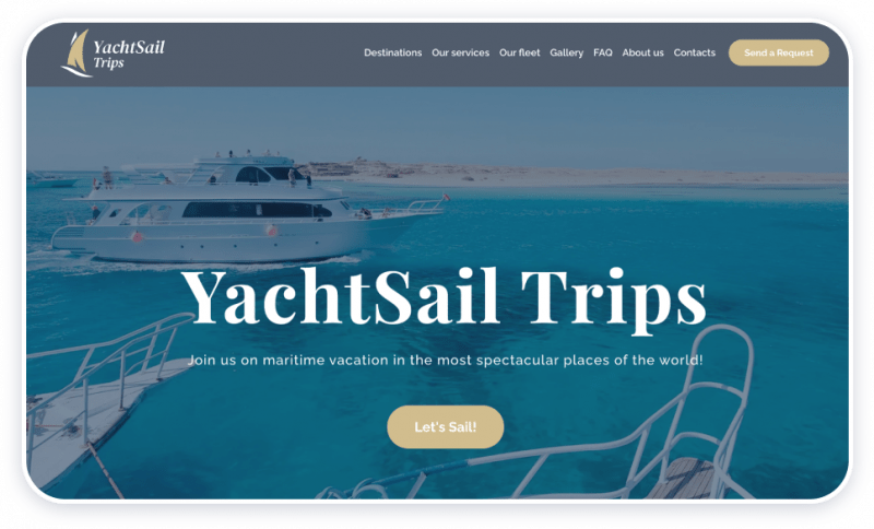 Yacht Charter Template