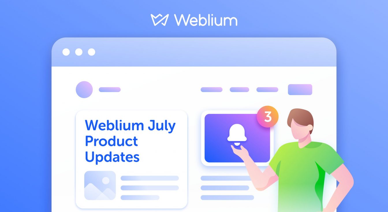 What’s New in July: Weblium CRM, Enriched Pop-ups, and More Templates!