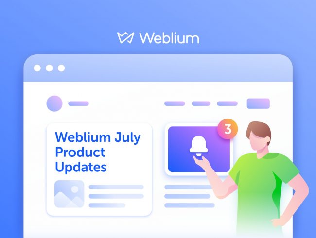 What’s New in July: Weblium CRM, Enriched Pop-ups, and More Templates!
