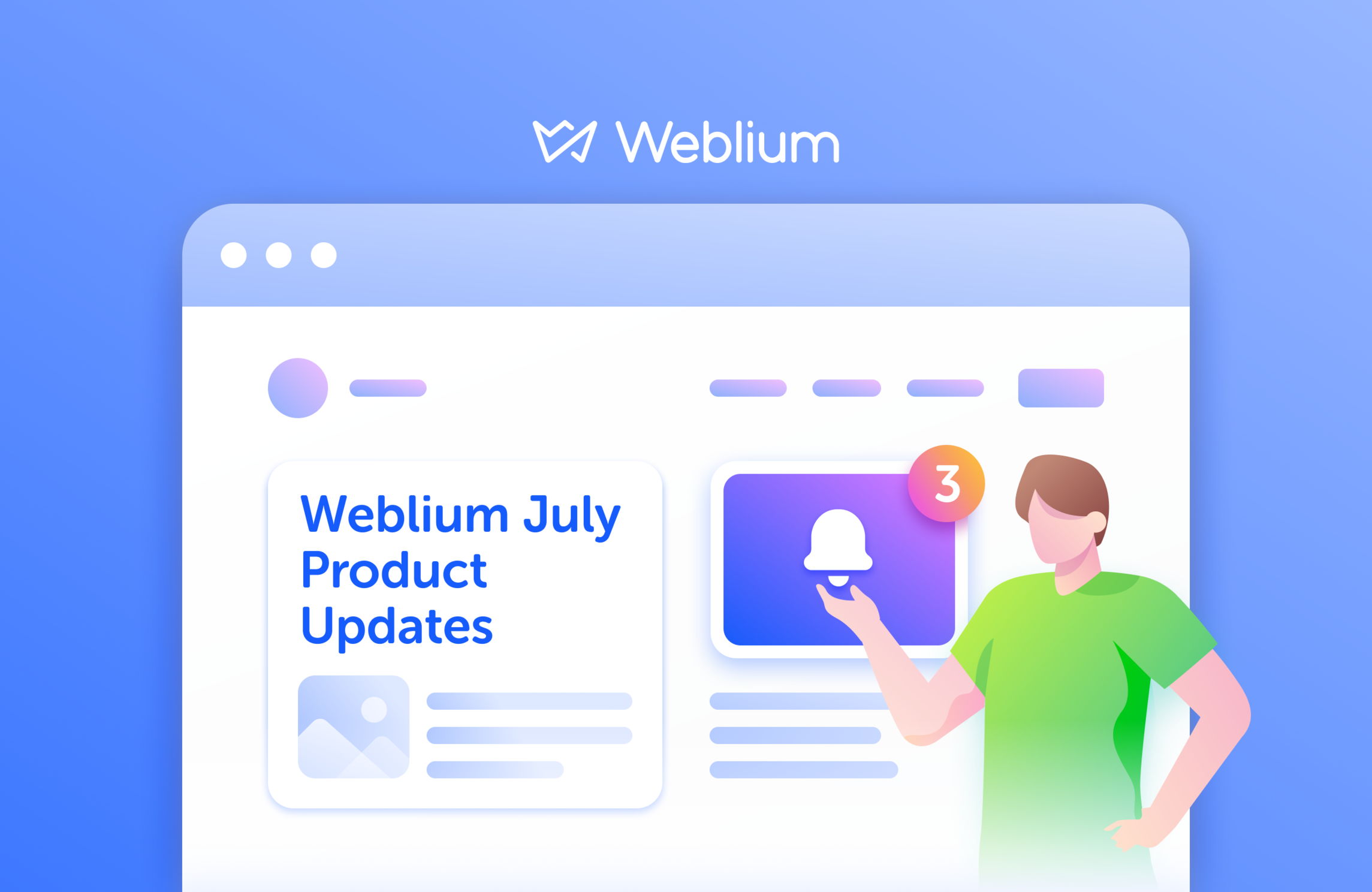 Hot July Weblium product updates