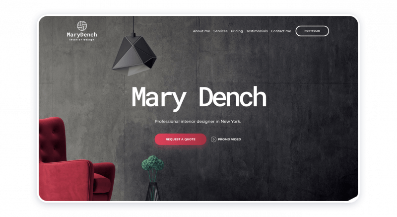 Interior Designer Website Template