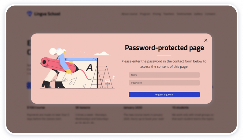 Password-Protected Pages 