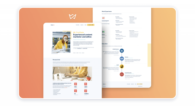 Social Media Manager Portfolio Template
