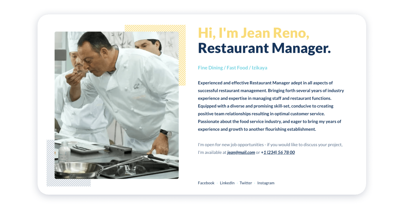 How to Make Your Restaurant Manager Resume Really Effective?