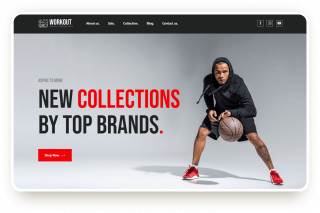 sport clothes store template