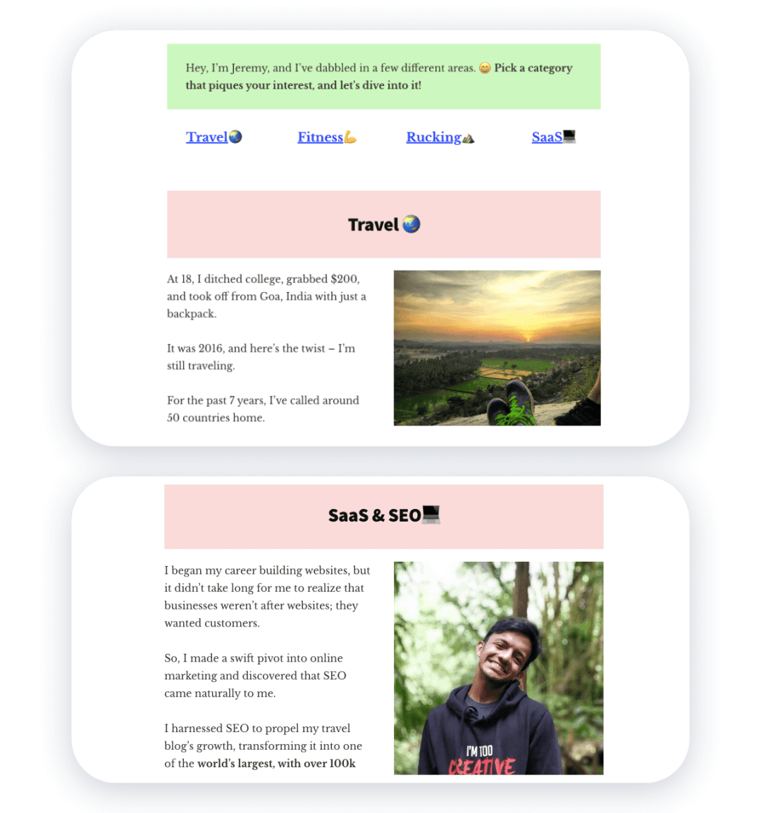 Top 15+ Personal Website Examples for Your Inspiration - Weblium Blog