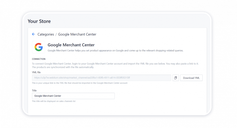Importing products to Google Merchant Center