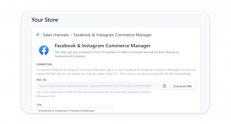 Connecting your store to Facebook & Instagram Commerce Manager