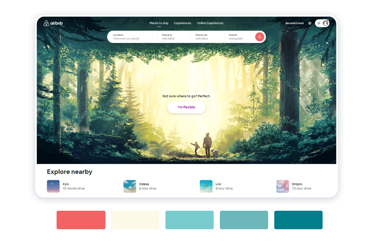 airbnb brand color