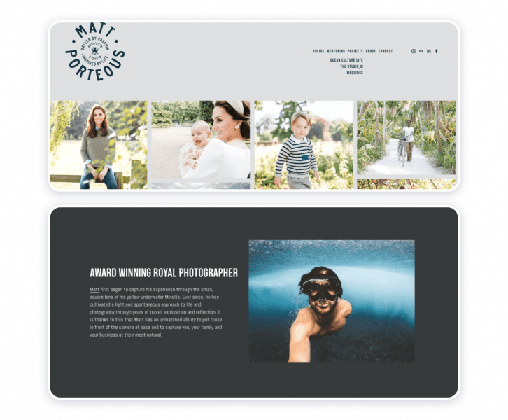 photography website example