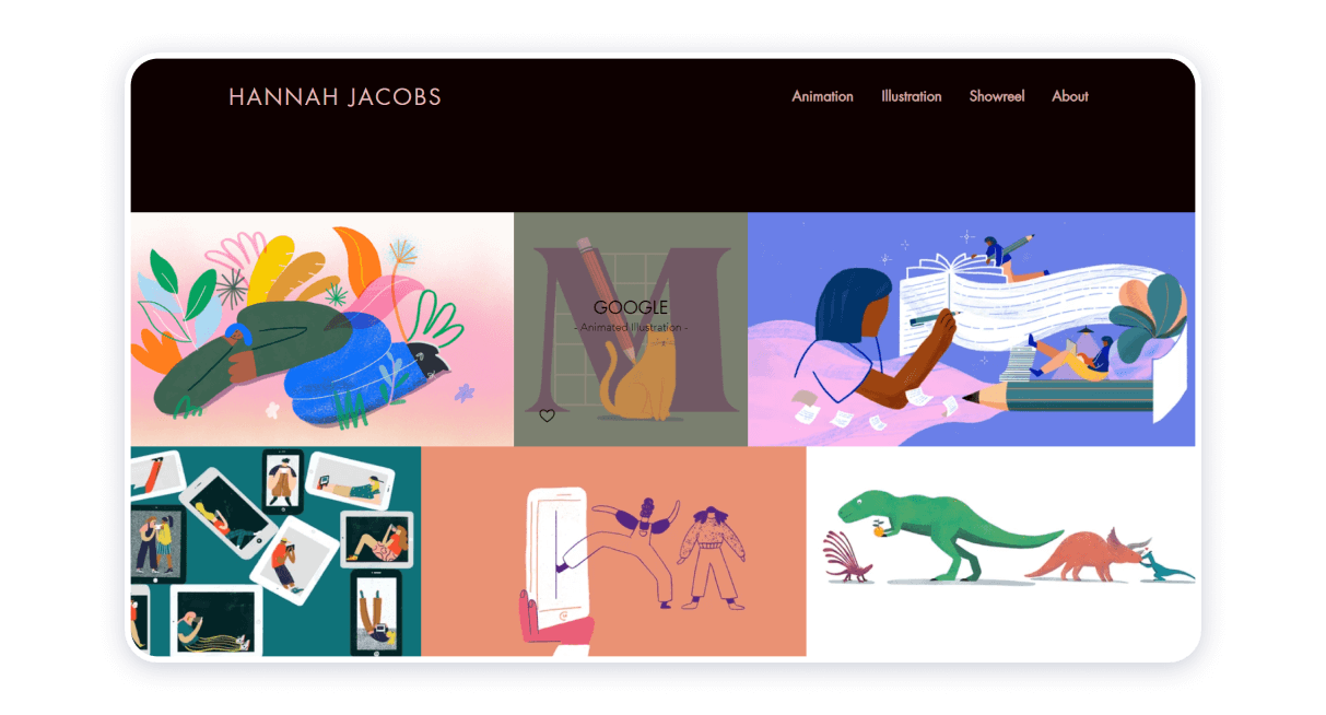 Top 11 Animation Portfolios Examples for Your Inspiration - Weblium Blog