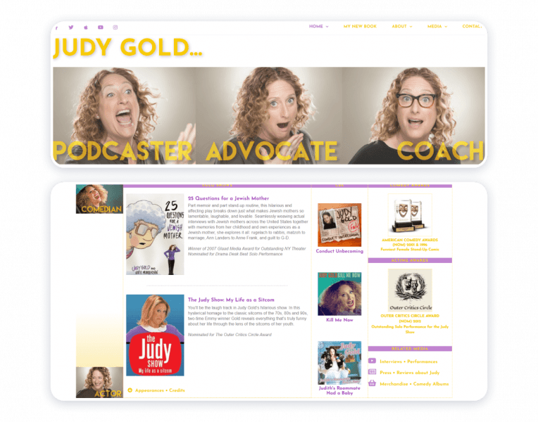 judy gold actress website