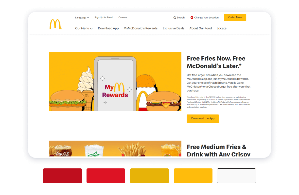 McDonald's brand color