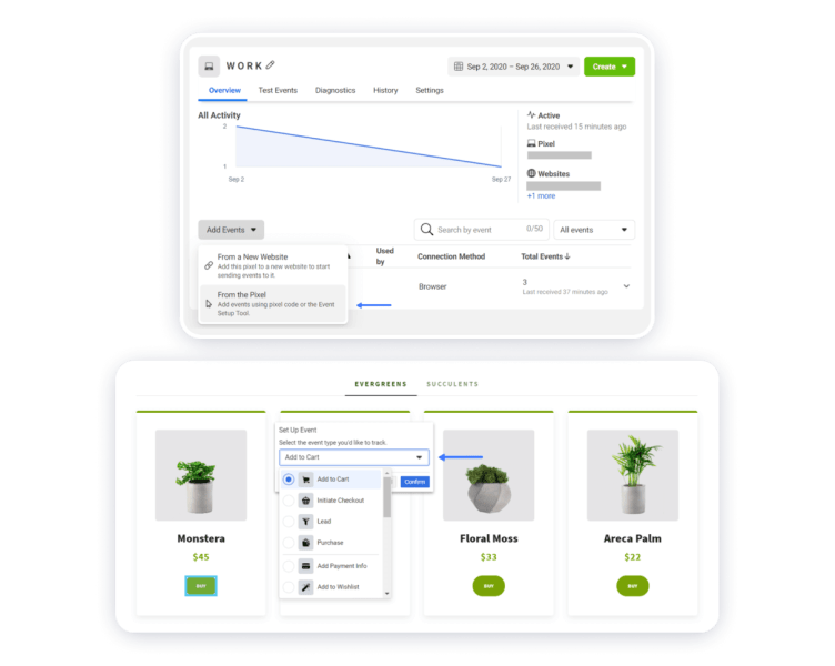 Weblium CRM example