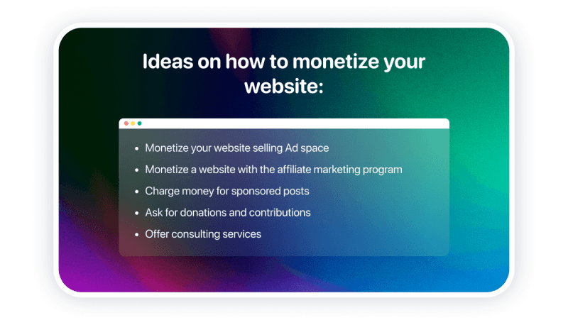 how to monetize your website vs landing page