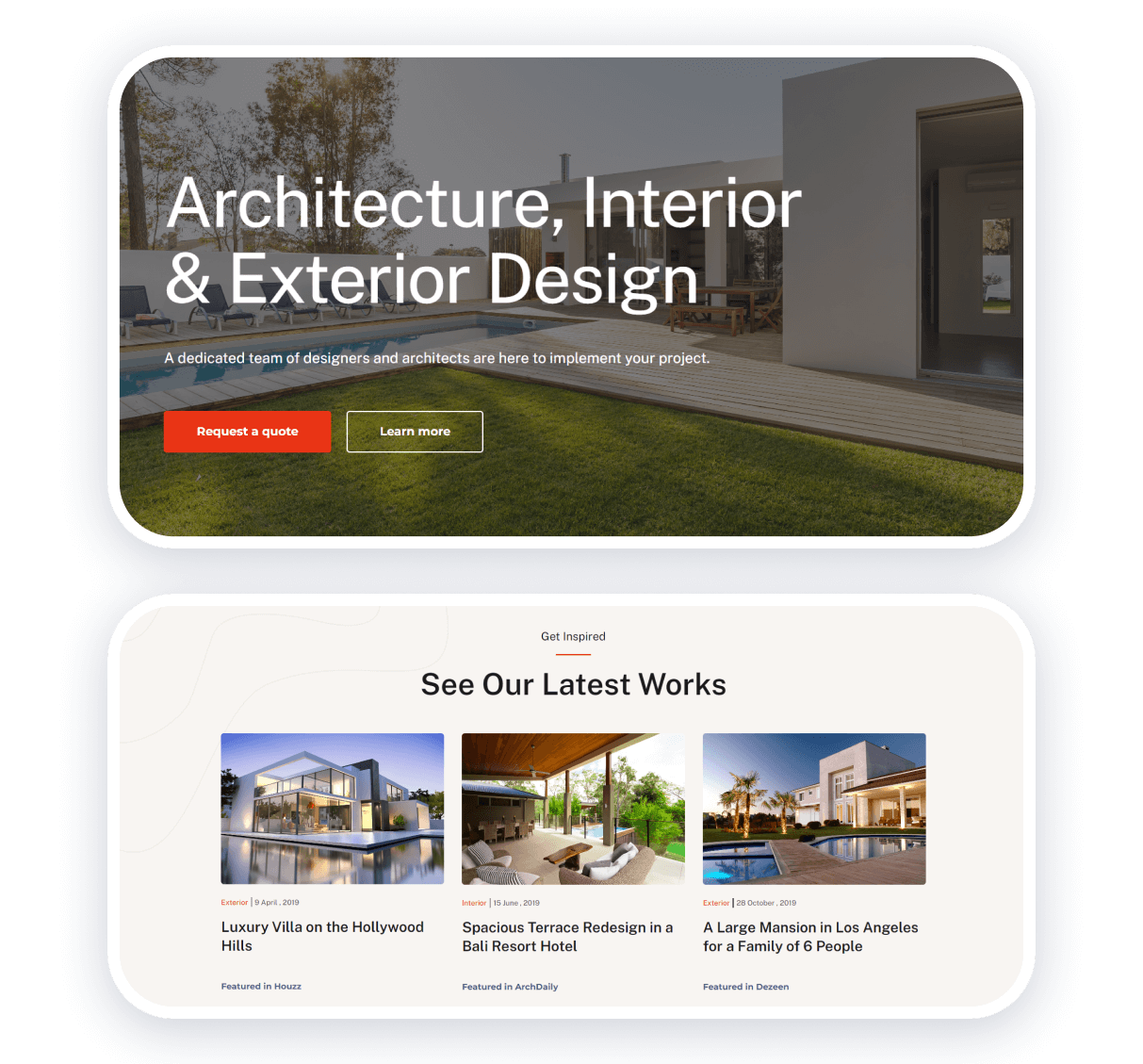 architecture portfolio website examples